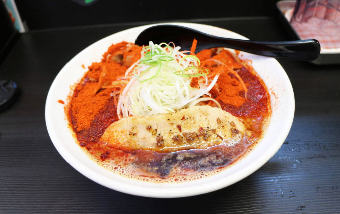 【日本橋】ひるドラ激辛肉ソバをレベル８で初挑戦！